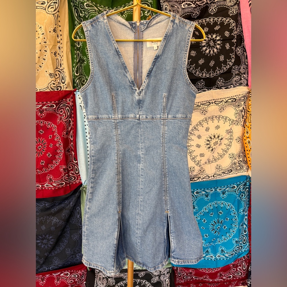 Rails Serra Pleated Denim Minidress